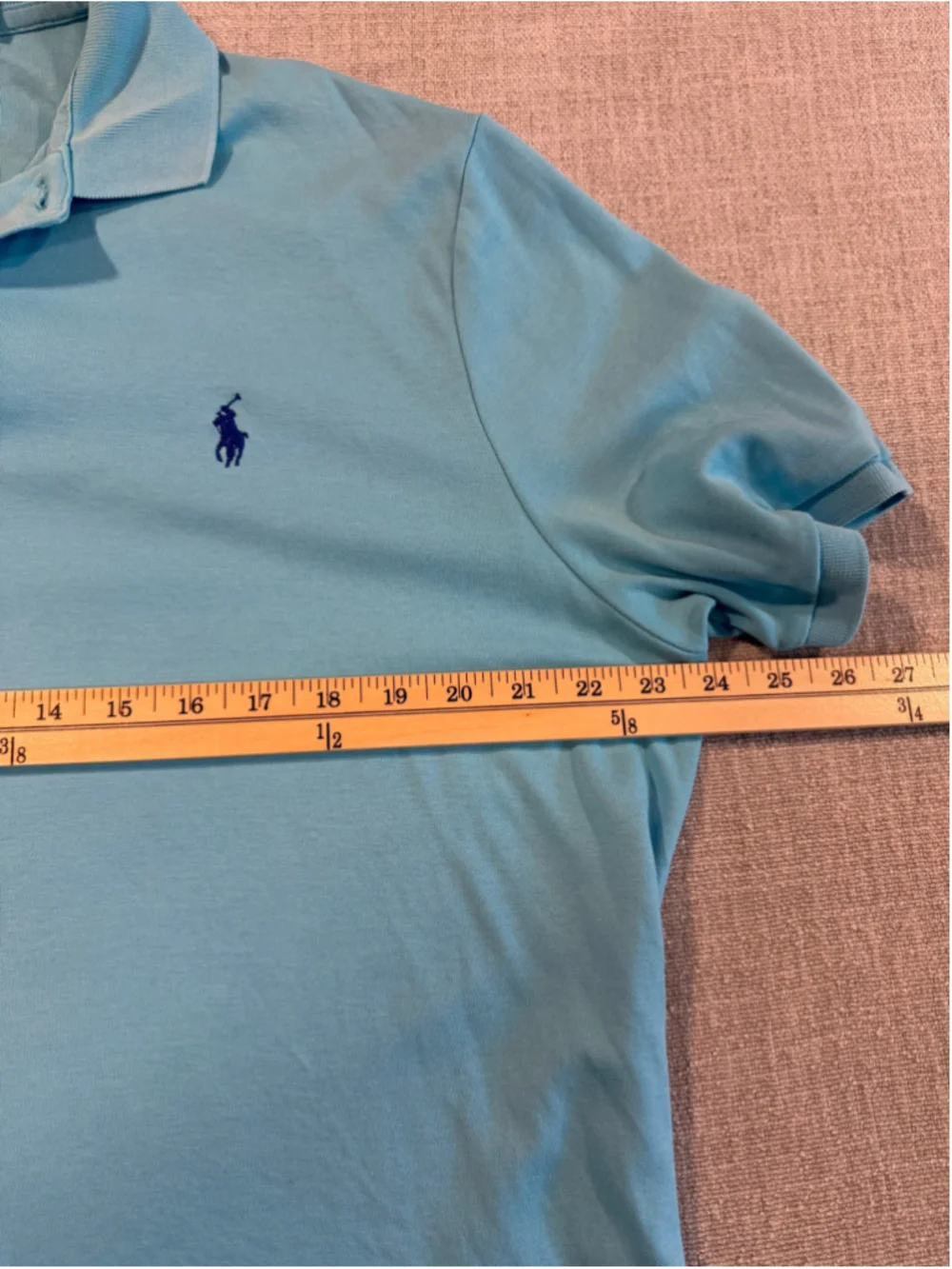 Polo Ralph Lauren Light Blue short sleeve Polo Shirt mens Large